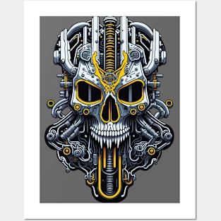 Mecha Skull S01 D45 Posters and Art